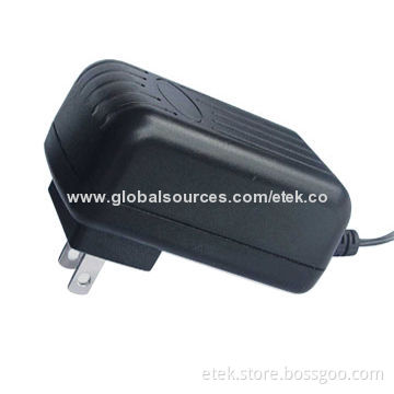 18W Switching Power Adapter, 2.8 to 24V Output Voltages and 47 to 63Hz Input Frequencies
